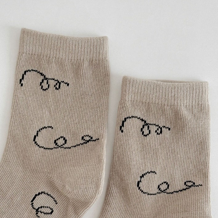 Miso - Korean Children Fashion - #childrensboutique - Shapes Socks Set (set of 4) - 3