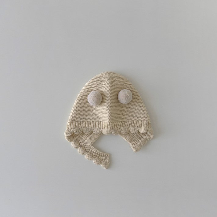 Miso - Korean Children Fashion - #designkidswear - Fluffy Pompom Knit Hat - 3
