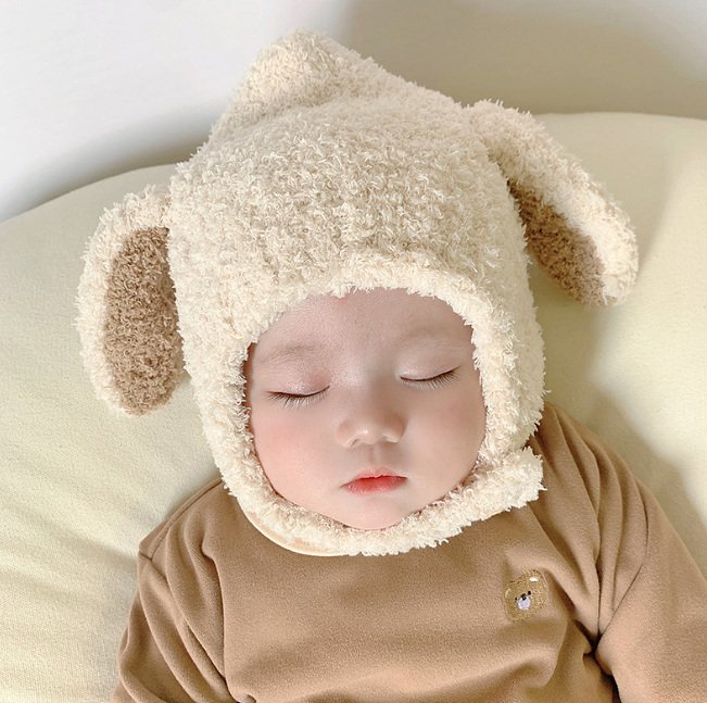 Miso - Korean Children Fashion - #designkidswear - Button Soft Bonnet Hat - 2