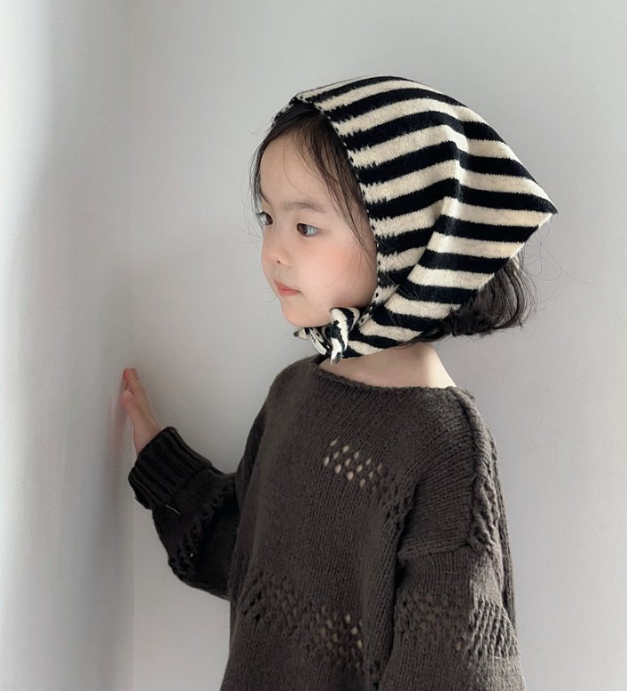 Miso - Korean Children Fashion - #designkidswear - Stripe Bandana Muffler