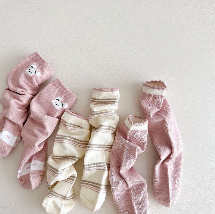 Miso - Korean Children Fashion - #designkidswear - Pink Bunny Half Set (set of 3) - 11