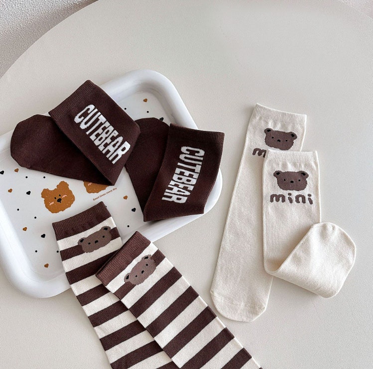 Miso - Korean Children Fashion - #designkidswear - Mini Bear Half Set (set of 3) - 8