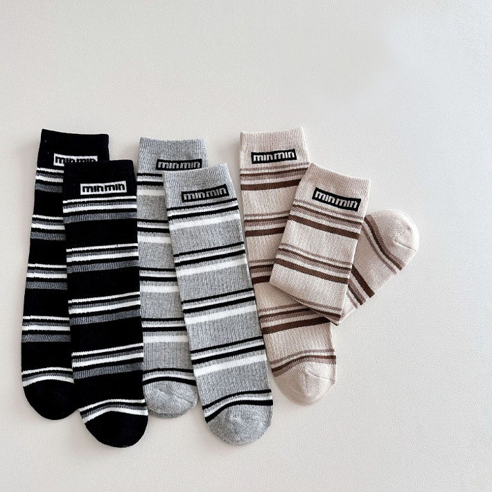 Miso - Korean Children Fashion - #designkidswear - Stripe Mini Half Set (set of 3) - 5