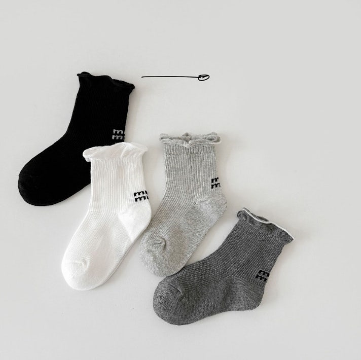 Miso - Korean Children Fashion - #designkidswear - Minmin Socks Set (set of 4) - 10