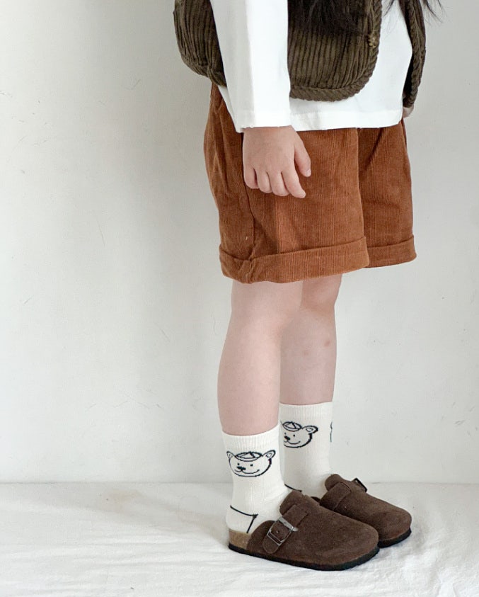 Miso - Korean Children Fashion - #designkidswear - Hat Bear Socks Set (set of 5) - 9