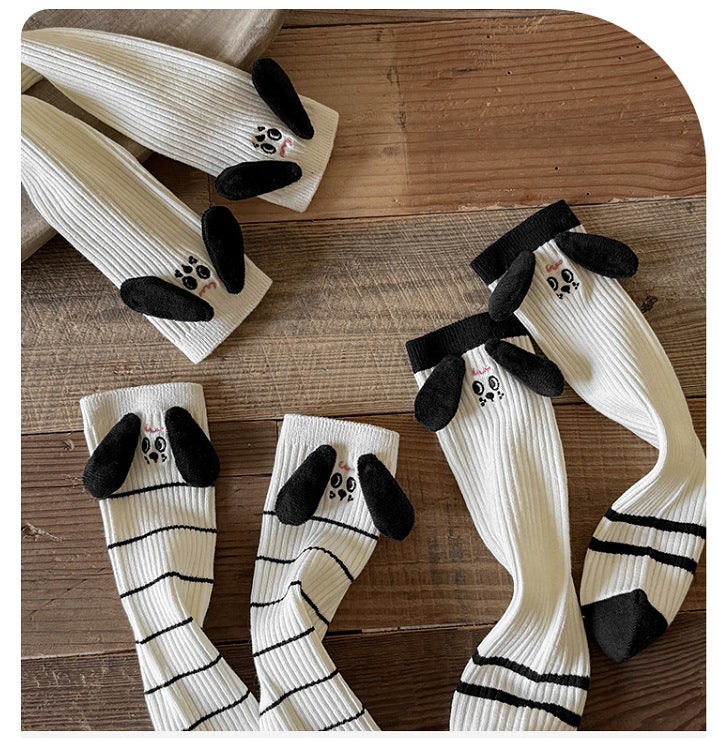 Miso - Korean Children Fashion - #discoveringself - Stripe Puppy Half Set (set of 3) - 5