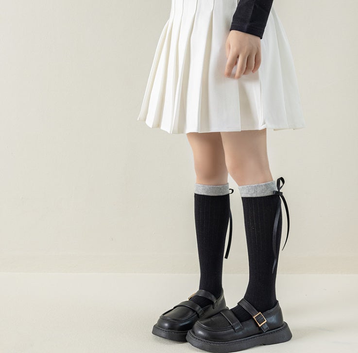 Miso - Korean Children Fashion - #designkidswear - Long Ribbon Tights - 4