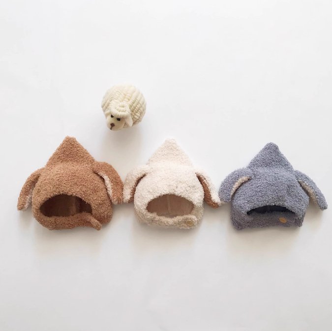 Miso - Korean Children Fashion - #discoveringself - Button Soft Bonnet Hat - 4