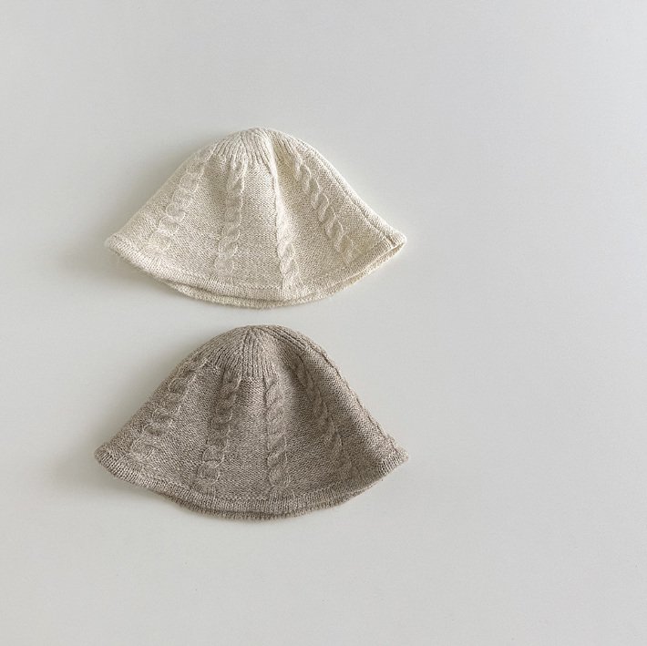 Miso - Korean Children Fashion - #fashionkids - Cable Knit Bucket Hat