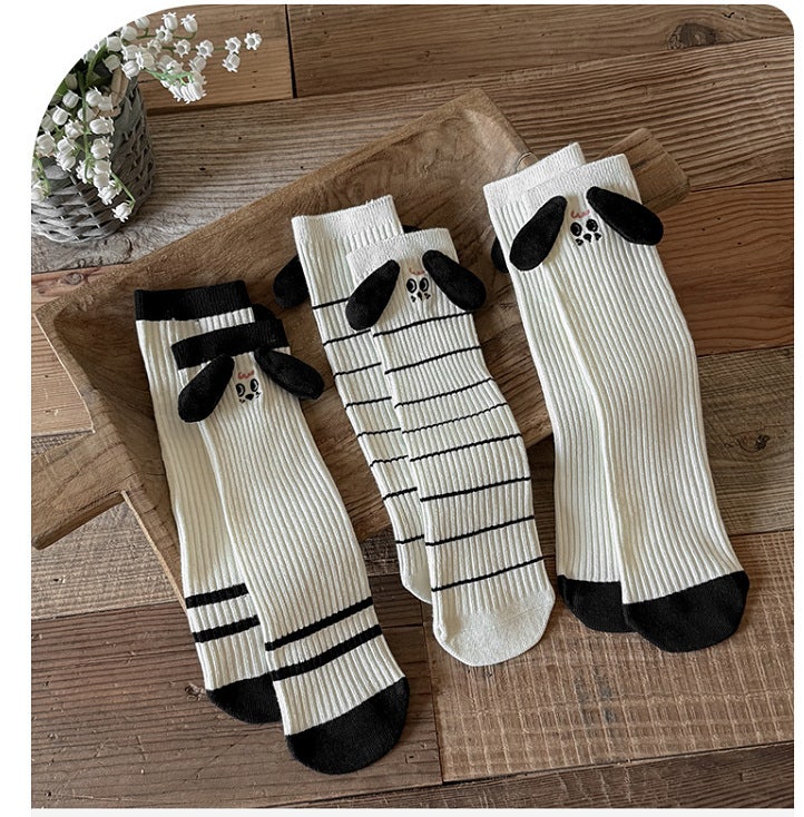 Miso - Korean Children Fashion - #fashionkids - Stripe Puppy Half Set (set of 3) - 6