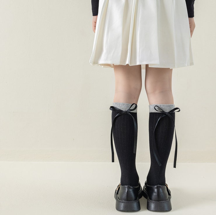 Miso - Korean Children Fashion - #fashionkids - Long Ribbon Tights - 5