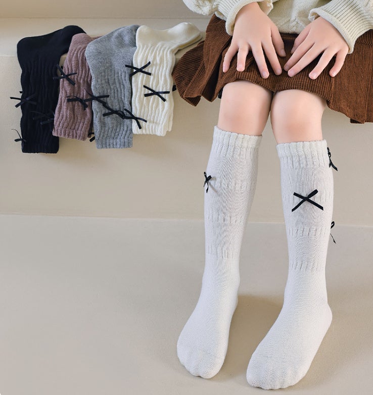 Miso - Korean Children Fashion - #fashionkids - Ribbon Warmer Socks - 3