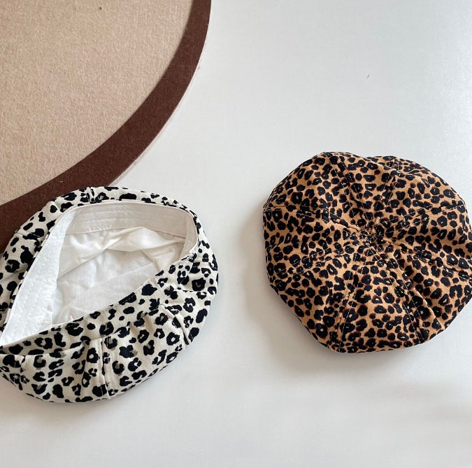 Miso - Korean Children Fashion - #fashionkids - Leopard Beret - 5