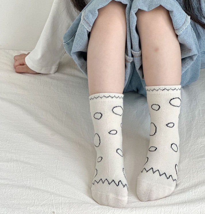 Miso - Korean Children Fashion - #fashionkids - Shapes Socks Set (set of 4) - 6
