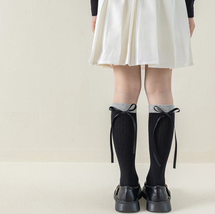 Miso - Korean Children Fashion - #kidsshorts - Long Ribbon Tights - 6