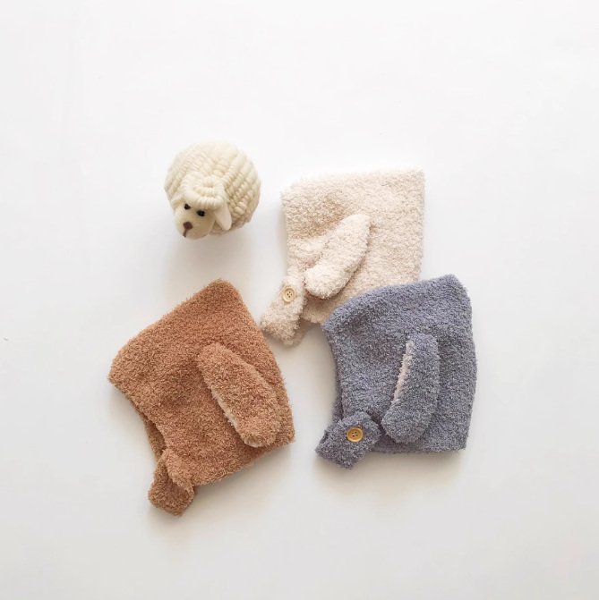 Miso - Korean Children Fashion - #kidsstore - Button Soft Bonnet Hat - 6