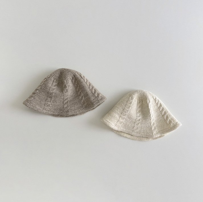 Miso - Korean Children Fashion - #kidsstore - Cable Knit Bucket Hat - 3