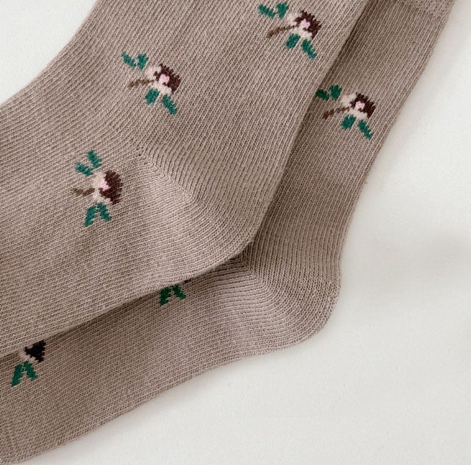 Miso - Korean Children Fashion - #kidsshorts - Flower Bunny Socks Set (set of 5) - 4