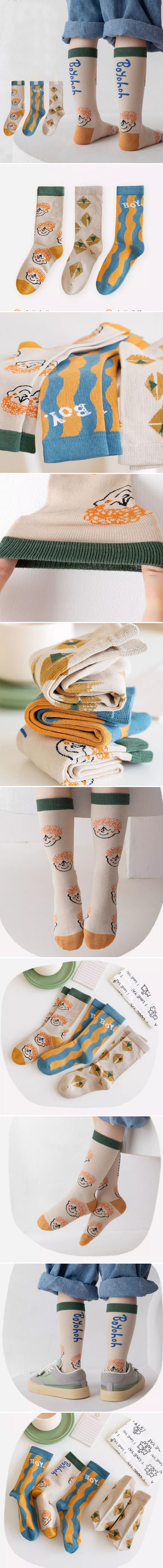 Miso - Korean Children Fashion - #kidzfashiontrend - Boy Socks Set