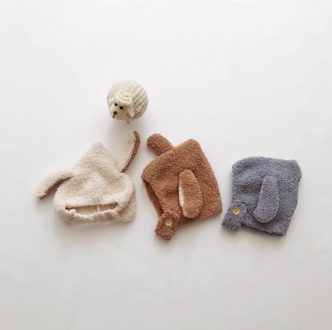 Miso - Korean Children Fashion - #kidzfashiontrend - Button Soft Bonnet Hat - 7