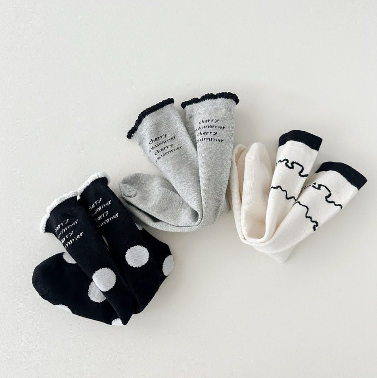 Miso - Korean Children Fashion - #kidzfashiontrend - Curly Wave Half Set (set of 3) - 11