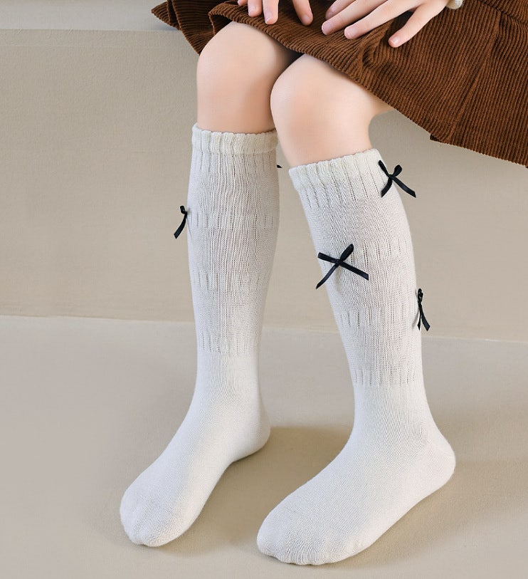 Miso - Korean Children Fashion - #kidzfashiontrend - Ribbon Warmer Socks - 6