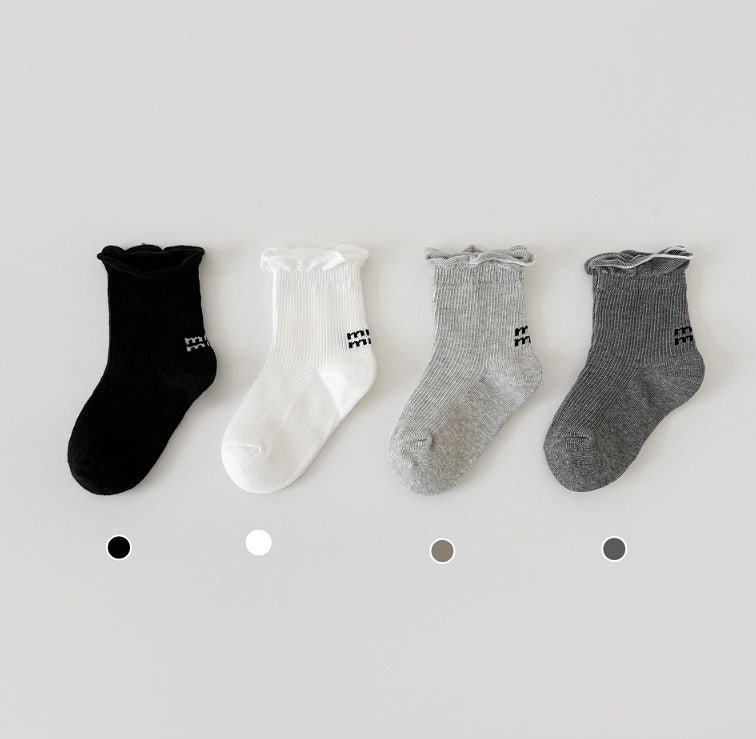 Miso - Korean Children Fashion - #kidzfashiontrend - Minmin Socks Set (set of 4)
