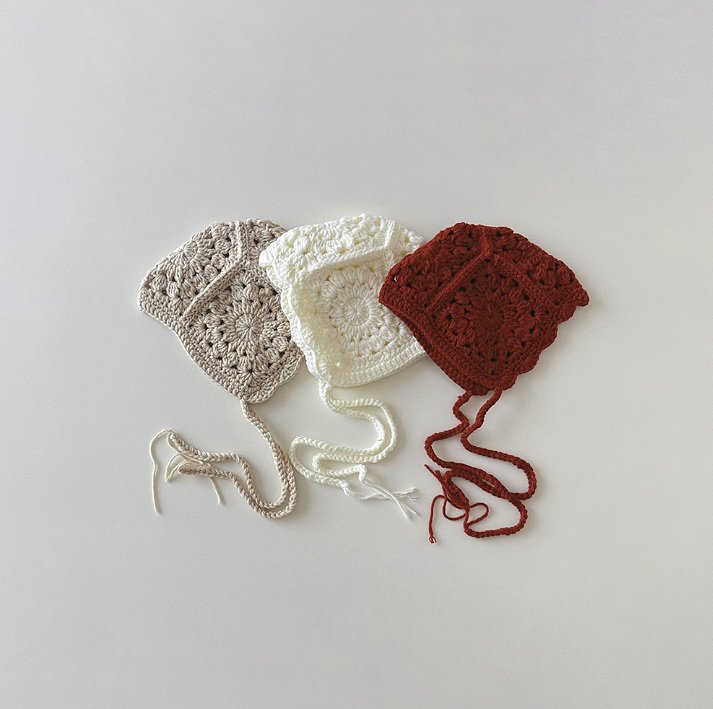 Miso - Korean Children Fashion - #littlefashionista - Pattern Knit Bonnet Hat - 3