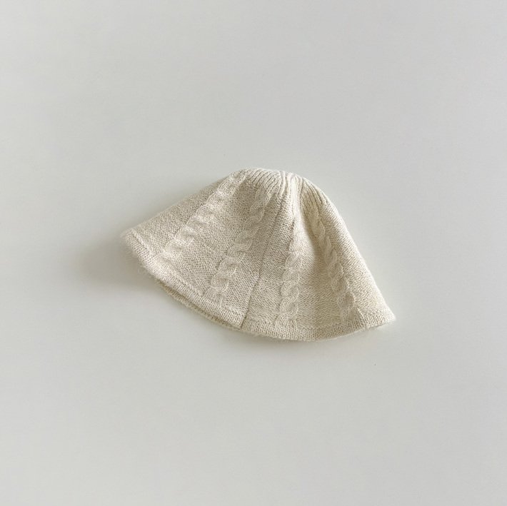 Miso - Korean Children Fashion - #littlefashionista - Cable Knit Bucket Hat - 6
