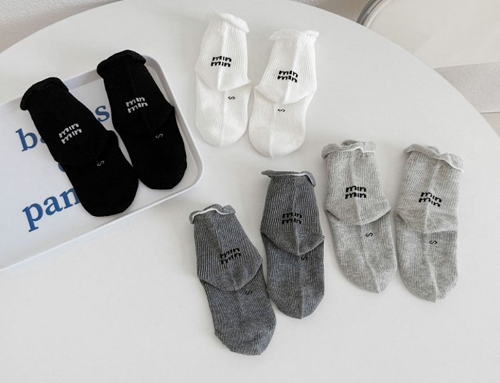 Miso - Korean Children Fashion - #littlefashionista - Minmin Socks Set (set of 4) - 3