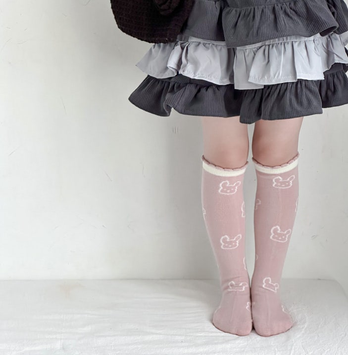 Miso - Korean Children Fashion - #magicofchildhood - Pink Bunny Half Set (set of 3) - 3