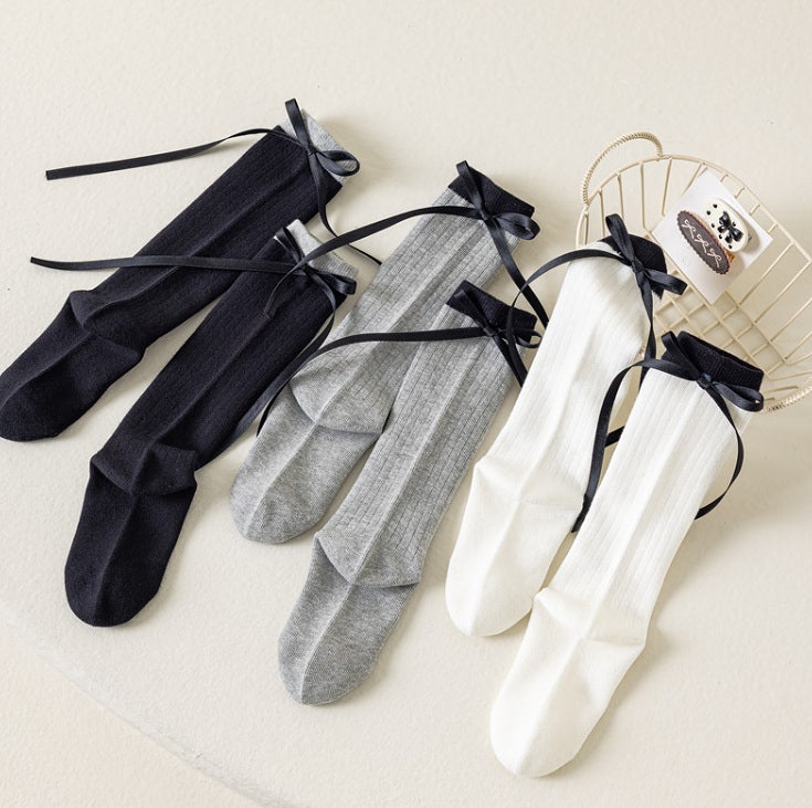 Miso - Korean Children Fashion - #magicofchildhood - Long Ribbon Tights - 11