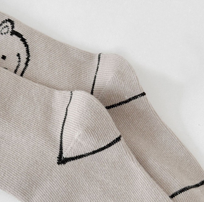 Miso - Korean Children Fashion - #magicofchildhood - Hat Bear Socks Set (set of 5) - 4