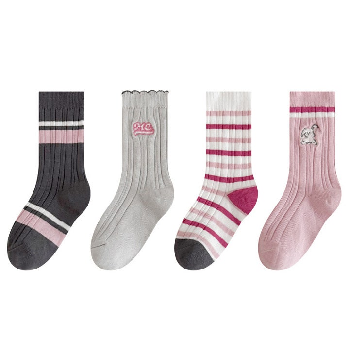 Miso - Korean Children Fashion - #minifashionista - Rabbit Me Socks Set (set of 4)