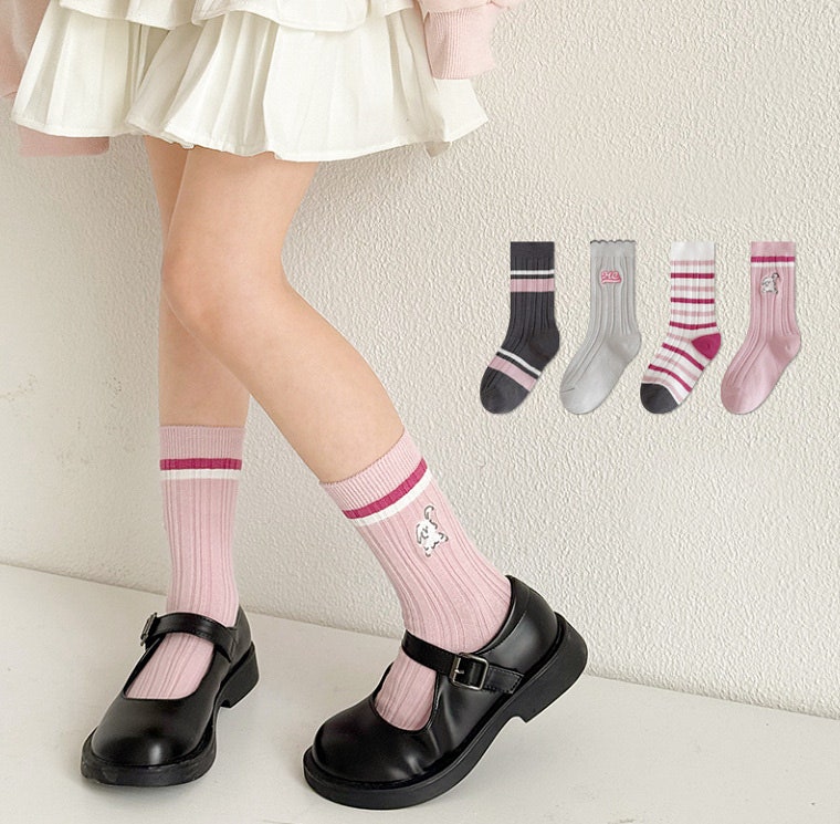 Miso - Korean Children Fashion - #prettylittlegirls - Rabbit Me Socks Set (set of 4) - 2