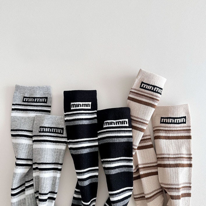 Miso - Korean Children Fashion - #stylishchildhood - Stripe Mini Half Set (set of 3) - 2
