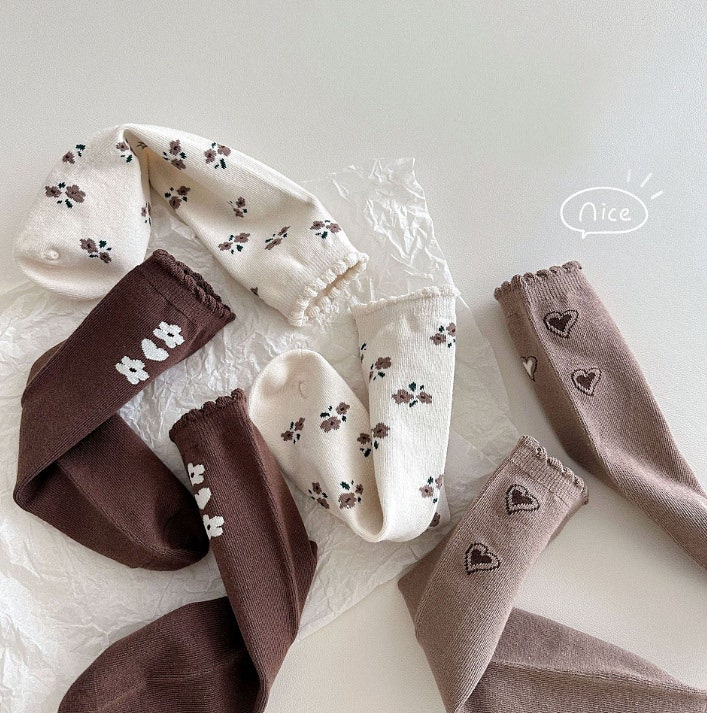 Miso - Korean Children Fashion - #stylishchildhood - Heart Flower Half Set (set of 3) - 9