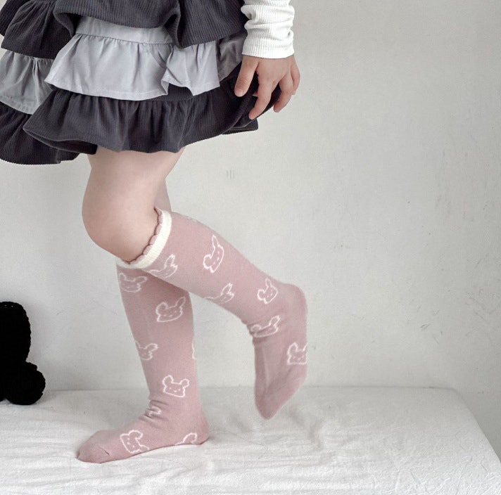 Miso - Korean Children Fashion - #toddlerclothing - Pink Bunny Half Set (set of 3) - 7