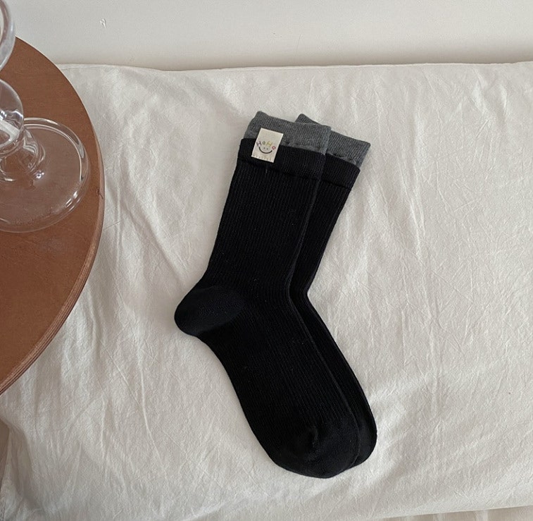 Miso - Korean Women Fashion - #momslook - Haha Label Socks - 9