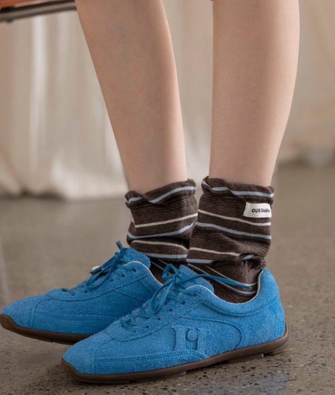 Miso - Korean Women Fashion - #momslook - Striped Warmer Socks - 10