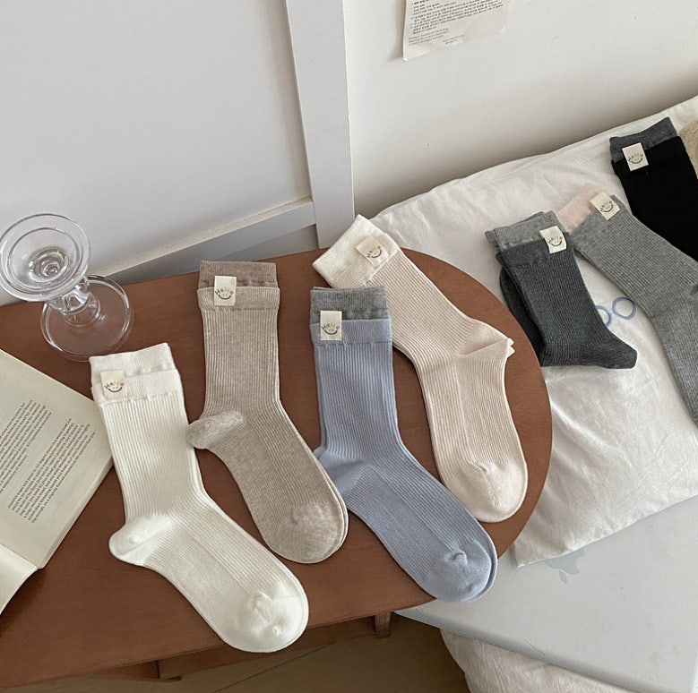 Miso - Korean Women Fashion - #restrostyle - Haha Label Socks - 2