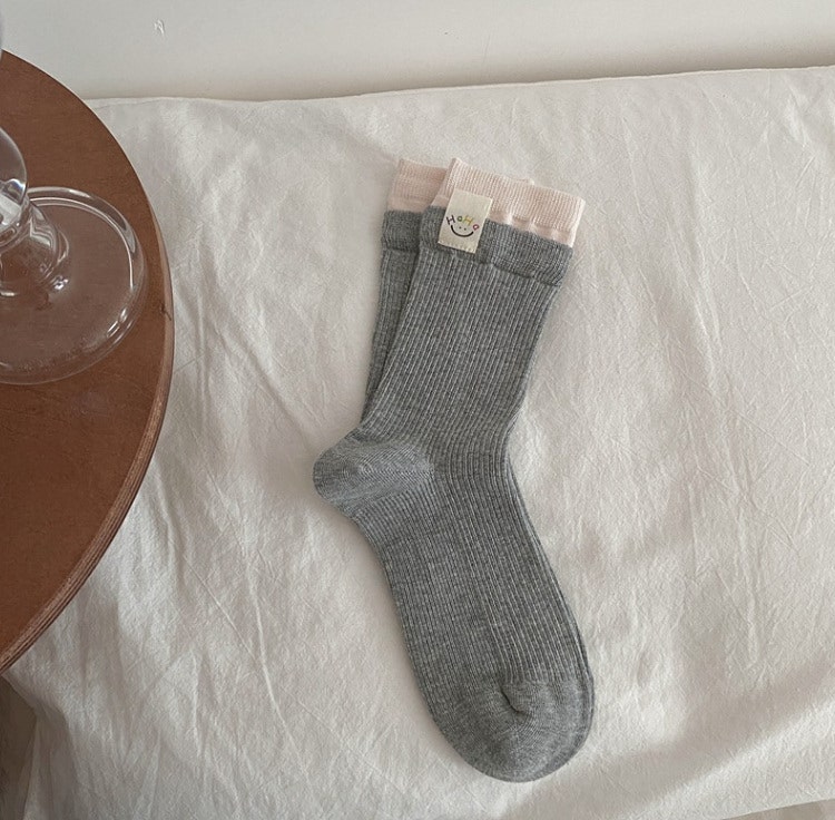 Miso - Korean Women Fashion - #romanticstyle - Haha Label Socks - 4