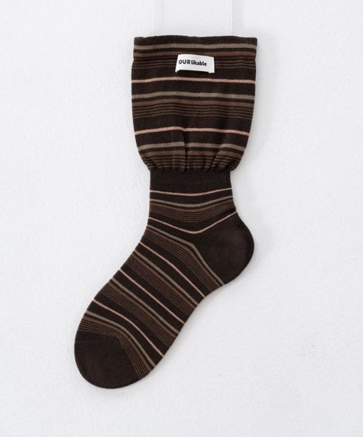 Miso - Korean Women Fashion - #thelittlethings - Striped Warmer Socks - 5