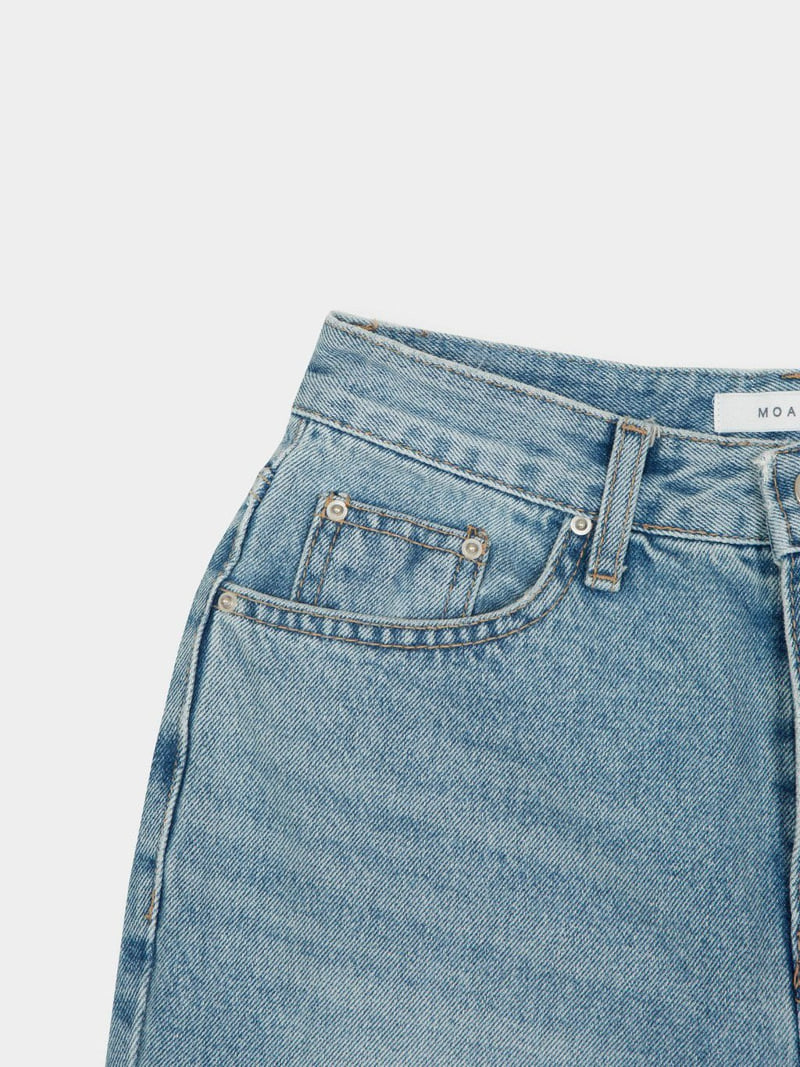 Moani - Korean Women Fashion - #momslook - Till High Slim Denim Pants - 3