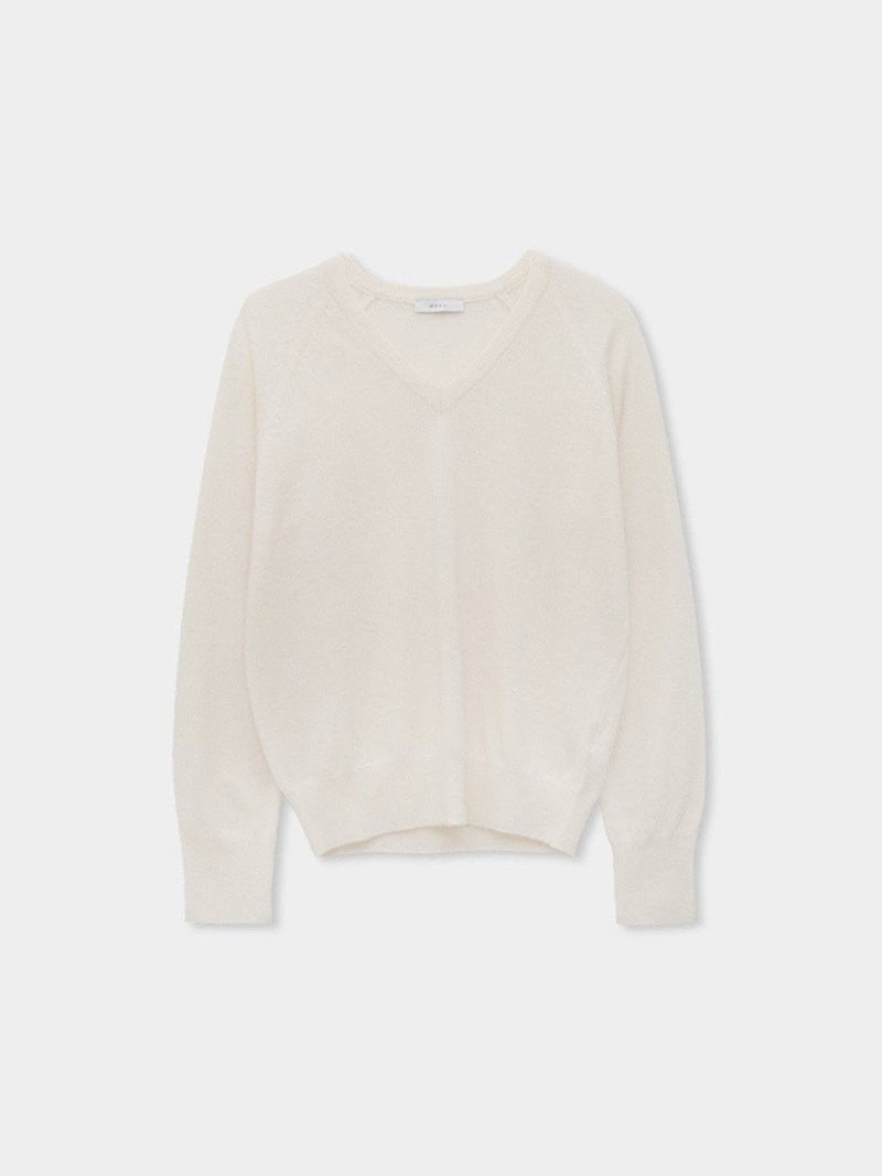 Moani - Korean Women Fashion - #momslook - V-neck Wool Cashmere Knit Pullover - 12