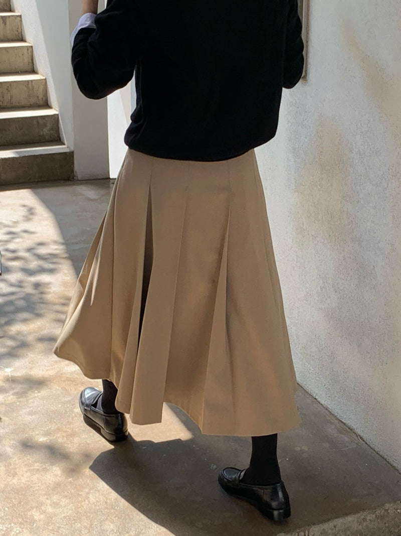 Moani - Korean Women Fashion - #momslook - Wool Pleats Skirt - 7