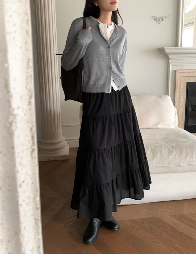 Moani - Korean Women Fashion - #momslook - Tiered Skirt
