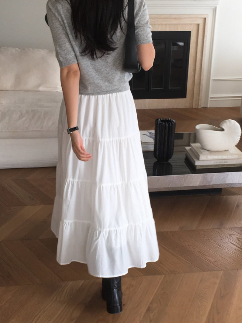 Moani - Korean Women Fashion - #momslook - Tiered Skirt - 5