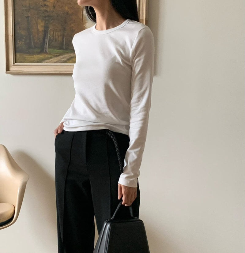Moani - Korean Women Fashion - #momslook - Baignoire Stitch Top - 10