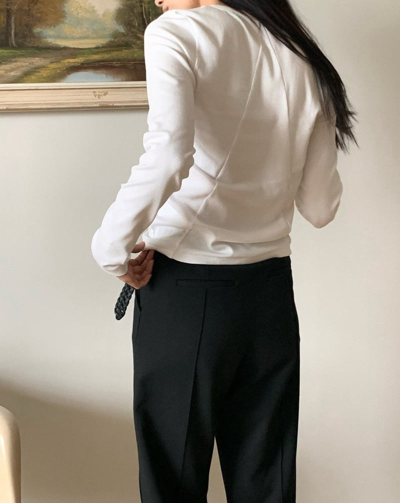 Moani - Korean Women Fashion - #momslook - Baignoire Stitch Top - 12